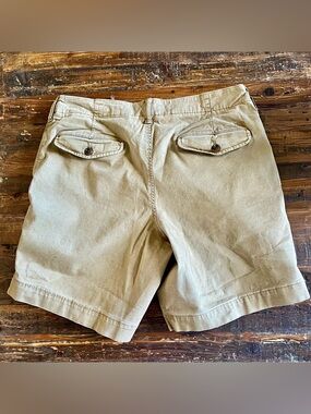 American Eagle Outfitters khaki Next Level Flex Shorts Sz 32